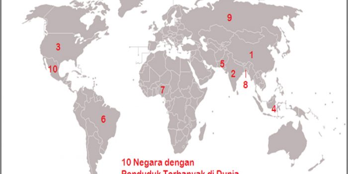 Penduduk Terbanyak di Dunia, Indonesia Nomor 4 Dunia