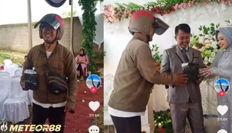 Video Kurir Paket COD Sontak Viral, Antar diacara Resepsi Pernikahan