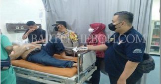 Penjual roti yang menikam seorang salah satu anggota Samapta Polrestabes Palembang, Aipda M Erlan langsung kabur