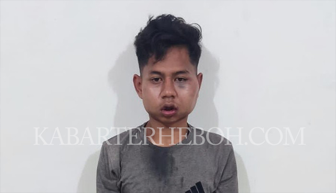 Seorang pria yang berinisial DHW 21 di tangkap polisi karena mencuri sepeda motor di Masjid Raya Pematang Siantar, Sumatera Utara